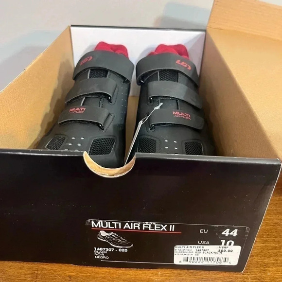Louis Garneau LG Cycling Shoes Multi Air Flex II Black and Red‎ Sizes 42 main image 8